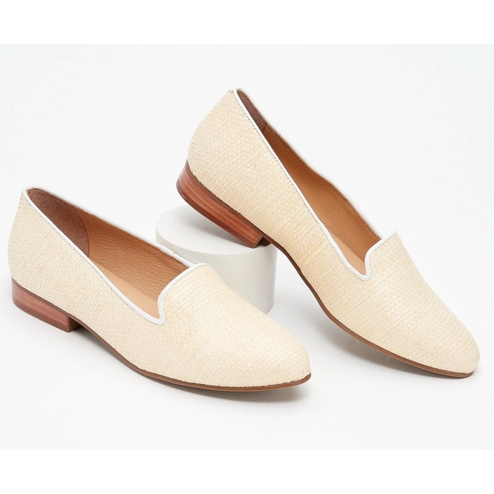 Jack Rogers Ginny Size US 6 M Women's Rattan Loafers Slip-On Shoes Rafia Natural